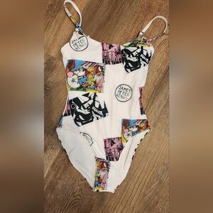 JAMES Peter Henry Swiminista Marvelous Art Toss One Piece Swimsuit